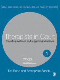 Imagen de portada: Therapists in Court 1st edition 9781412912686