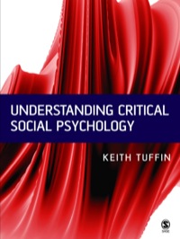 Titelbild: Understanding Critical Social Psychology 1st edition 9780761954965