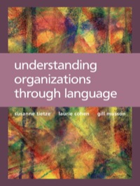 Cover image: Understanding Organizations through Language 1st edition 9780761967187