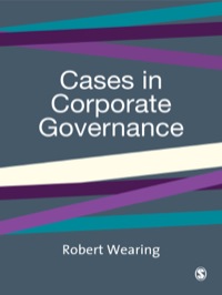 Imagen de portada: Cases in Corporate Governance 1st edition 9781412908764