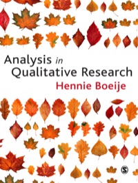 صورة الغلاف: Analysis in Qualitative Research 1st edition 9781847870070