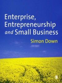 Cover image: Enterprise, Entrepreneurship and Small Business 1st edition 9781412908849