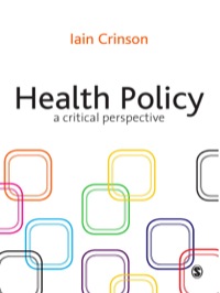 Cover image: Health Policy 1st edition 9781412922869