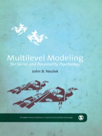 Imagen de portada: Multilevel Modeling for Social and Personality Psychology 1st edition 9780857024015