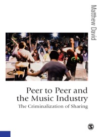 Imagen de portada: Peer to Peer and the Music Industry 1st edition 9781847870056