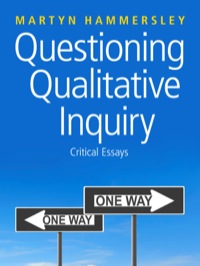 Imagen de portada: Questioning Qualitative Inquiry 1st edition 9781412935142