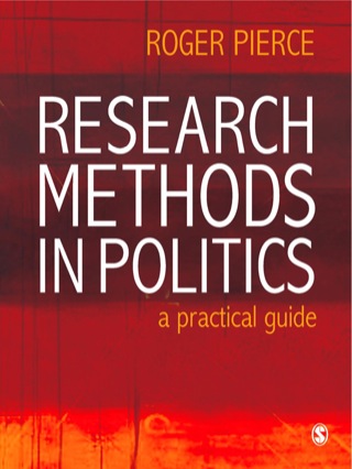 Cover image: Research Methods in Politics 1st edition 9781412935517