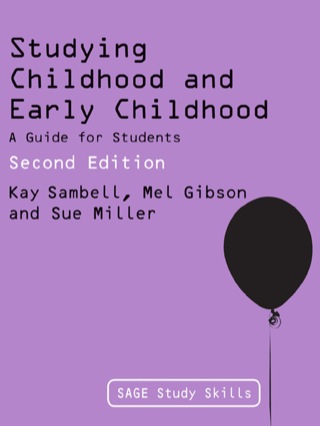 Cover image: Studying Childhood and Early Childhood 2nd edition 9781849201346