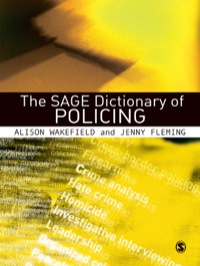 Imagen de portada: The SAGE Dictionary of Policing 1st edition 9781412930987