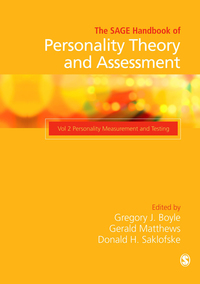 Imagen de portada: The SAGE Handbook of Personality Theory and Assessment 1st edition 9781412946520