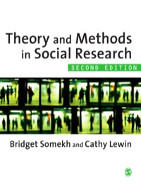 Cover image: Theory and Methods in Social Research 2nd edition 9781849200158