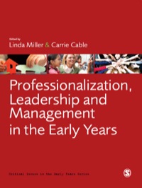 Imagen de portada: Professionalization, Leadership and Management in the Early Years 1st edition 9781849205535