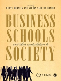 Cover image: Business Schools and their Contribution to Society 1st edition 9780857023872