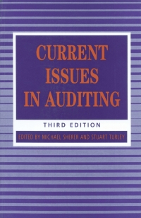 Cover image: Current Issues in Auditing 3rd edition 9781853963650