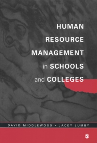 Titelbild: Human Resource Management in Schools and Colleges 1st edition 9781853964015