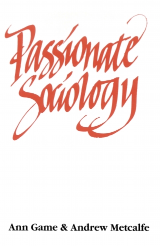 Cover image: Passionate Sociology 1st edition 9780803974616