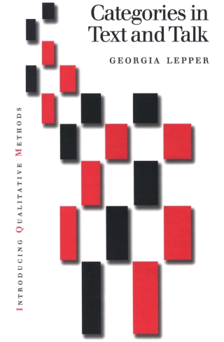 Cover image: Categories in Text and Talk 1st edition 9780761956662