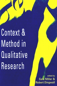 Titelbild: Context and Method in Qualitative Research 1st edition 9780803976313