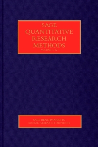 Imagen de portada: SAGE Quantitative Research Methods 1st edition 9781848606999