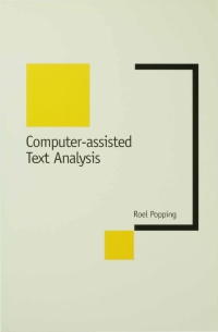 表紙画像: Computer-Assisted Text Analysis 1st edition 9780761953791