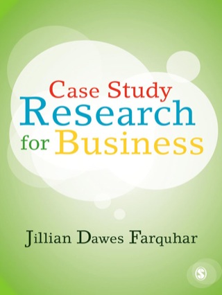 Cover image: Case Study Research for Business 1st edition 9781849207768
