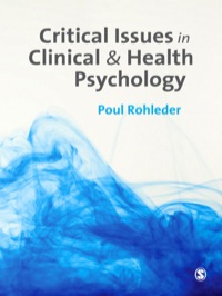 Omslagafbeelding: Critical Issues in Clinical and Health Psychology 1st edition 9781849207614