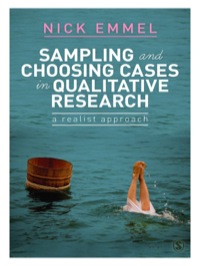 Imagen de portada: Sampling and Choosing Cases in Qualitative Research 1st edition 9780857025104