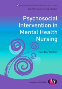 Cover image: Psychosocial Interventions in Mental Health Nursing 1st edition 9781446275085
