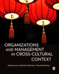 表紙画像: Organizations and Management in Cross-Cultural Context 1st edition 9781412928748