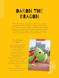 表紙画像: Daron the Dragon Soft Toy Pattern 9781446369838