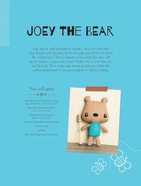 صورة الغلاف: Joey the Bear Soft Toy Pattern 9781446369876