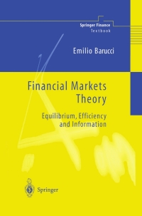 Cover image: Financial Markets Theory 9781447110934