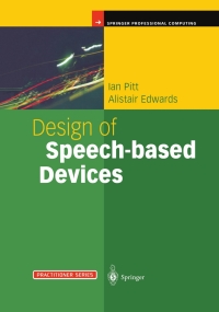صورة الغلاف: Design of Speech-based Devices 9781852334369
