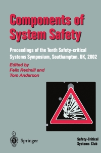 Imagen de portada: Components of System Safety 1st edition 9781852335618