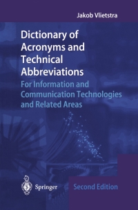 Imagen de portada: Dictionary of Acronyms and Technical Abbreviations 2nd edition 9781447110835