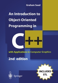 Cover image: An Introduction to Object-Oriented Programming in C++ 2nd edition 9781852334505