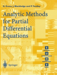Titelbild: Analytic Methods for Partial Differential Equations 9783540761242