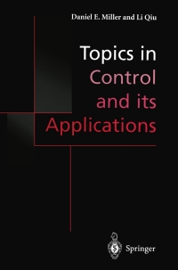 Imagen de portada: Topics in Control and its Applications 1st edition 9781852331504