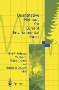 Imagen de portada: Quantitative Methods for Current Environmental Issues 1st edition 9781852332945