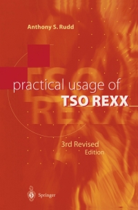 Imagen de portada: Practical Usage of TSO REXX 3rd edition 9781852332617