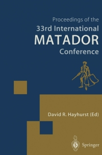 Imagen de portada: Proceedings of the 33rd International MATADOR Conference 1st edition 9781852333232