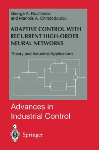 Titelbild: Adaptive Control with Recurrent High-order Neural Networks 9781852336233