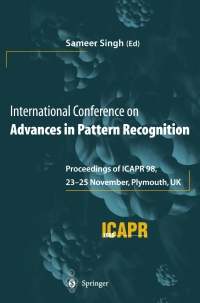 Imagen de portada: International Conference on Advances in Pattern Recognition 1st edition 9781447108337