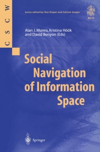 Imagen de portada: Social Navigation of Information Space 1st edition 9781852330903