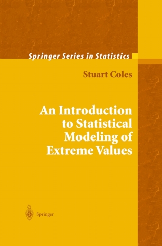 Cover image: An Introduction to Statistical Modeling of Extreme Values 9781849968744
