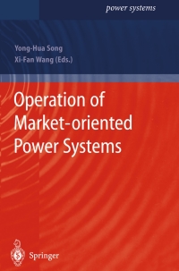 Cover image: Operation of Market-oriented Power Systems 9781852336707