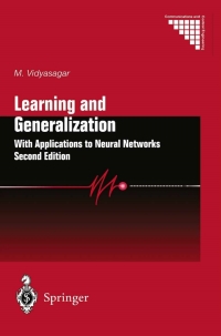 Imagen de portada: Learning and Generalisation 2nd edition 9781849968676