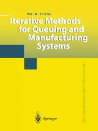 Immagine di copertina: Iterative Methods for Queuing and Manufacturing Systems 9781852334161