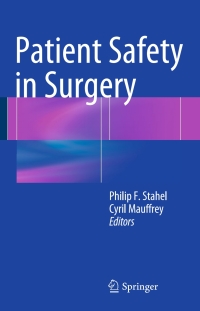 表紙画像: Patient Safety in Surgery 9781447143680