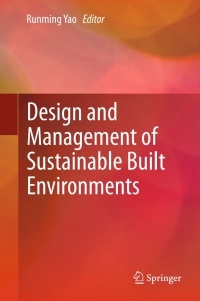 Titelbild: Design and Management of Sustainable Built Environments 9781447147800